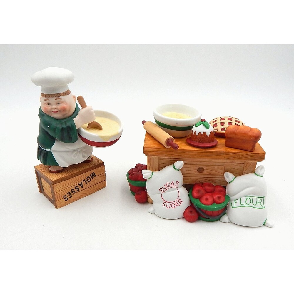 Merry Makers Department 56 Maxwell The Mixer At His Table Figurine Figure 8 Pc